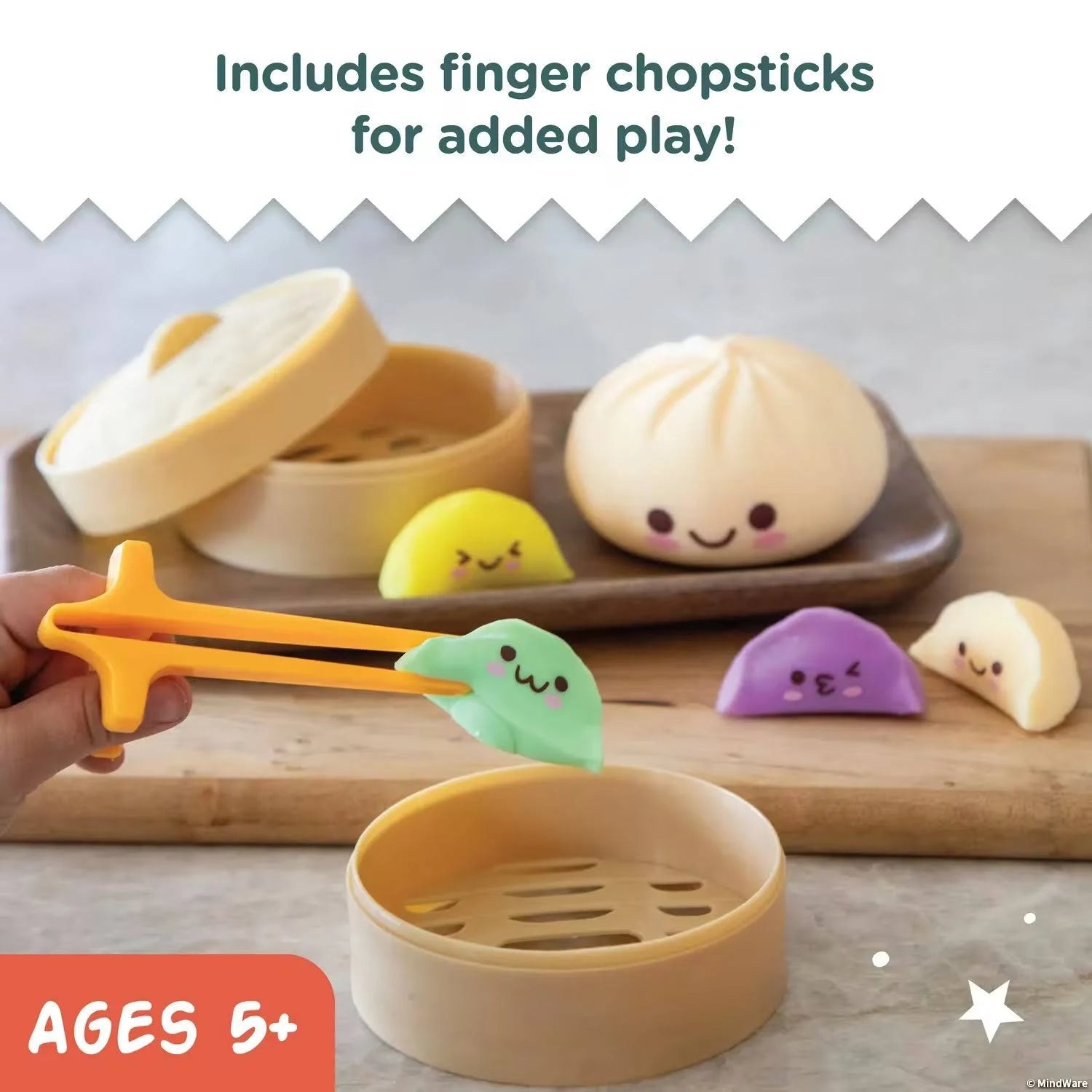 Foodie Fidget - Squishy Boa Bun and Dumplings