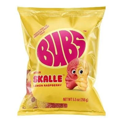 Bubs Sour Skalle Lemon Rasbperry Swedish Candy