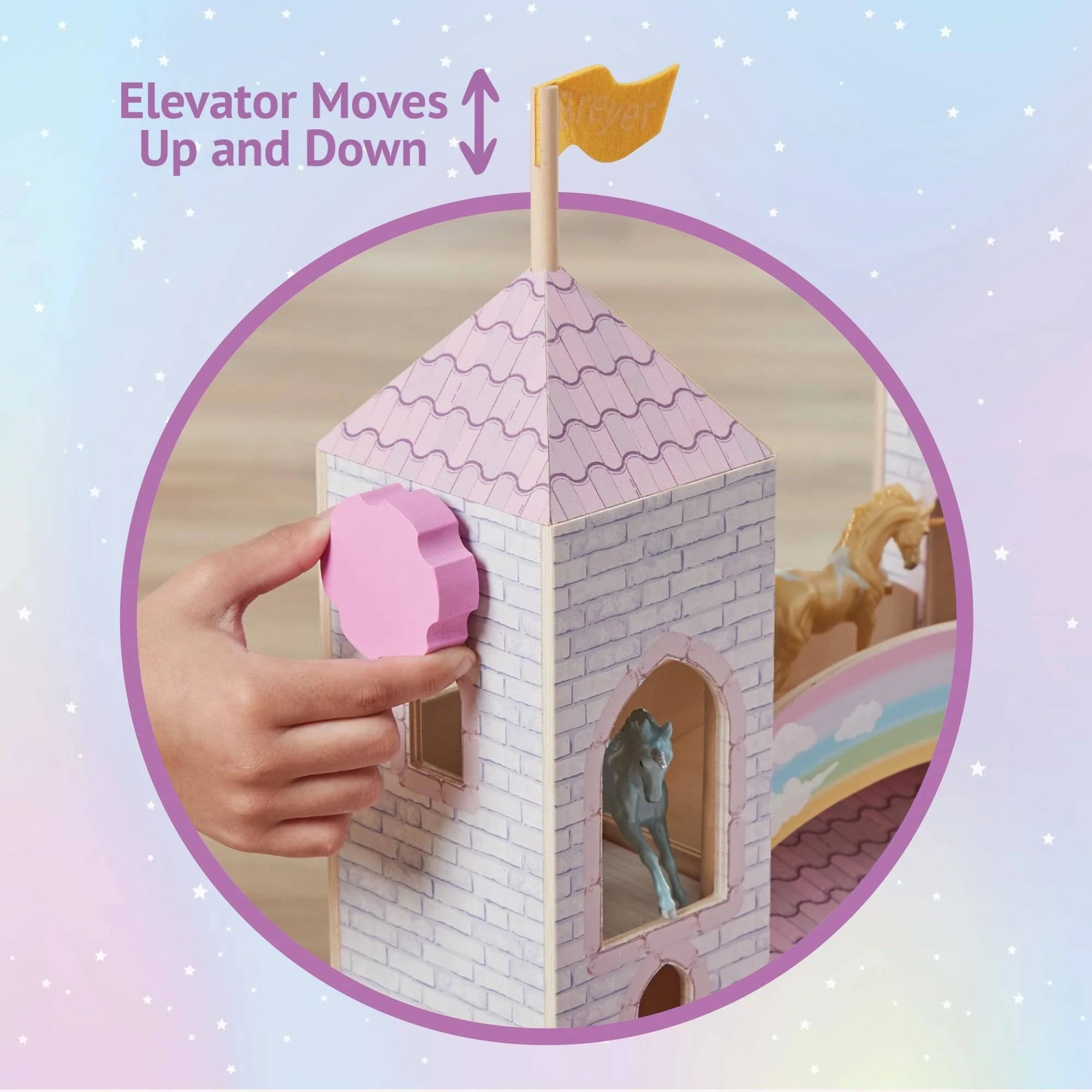 Unicorn Magic Deluxe Wood Castle Playset