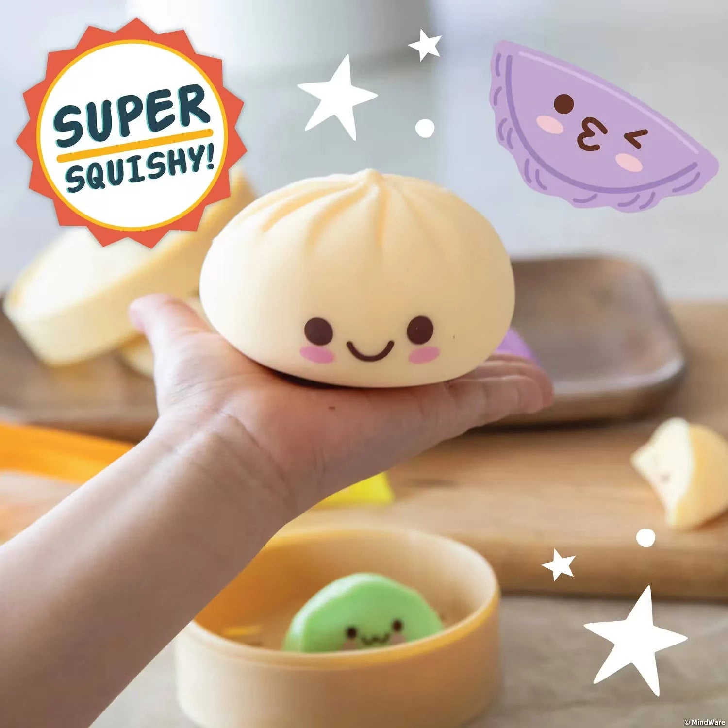 Foodie Fidget - Squishy Boa Bun and Dumplings