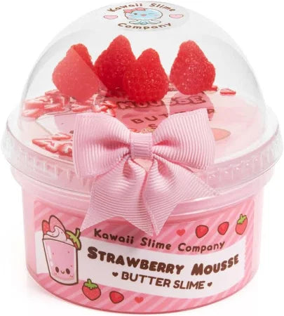 Strawberry Mousse Fluffy Slime