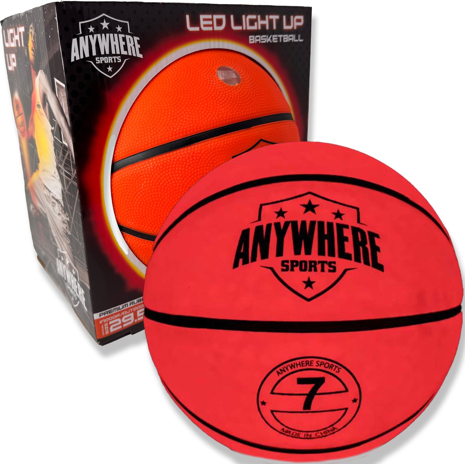 Pro Glow Light-Up Basketball No. 7 Size