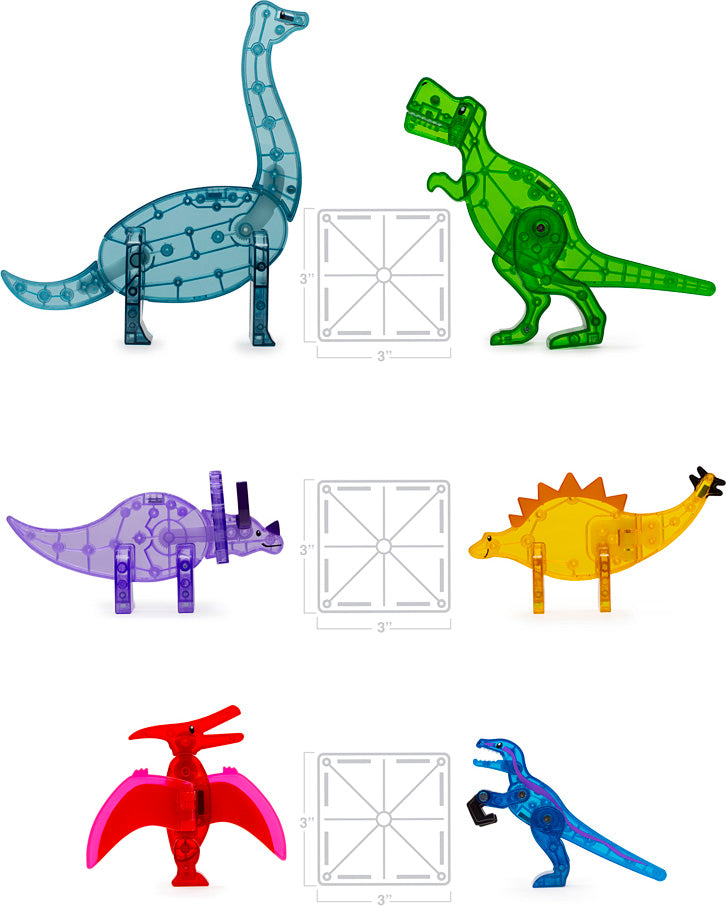 Magna Tiles Dino World XL 50-Piece Set