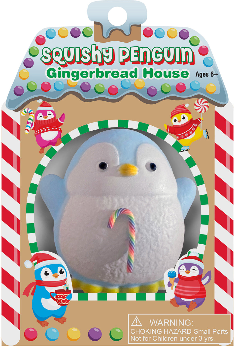 Squishy Penguin Gingerbread House