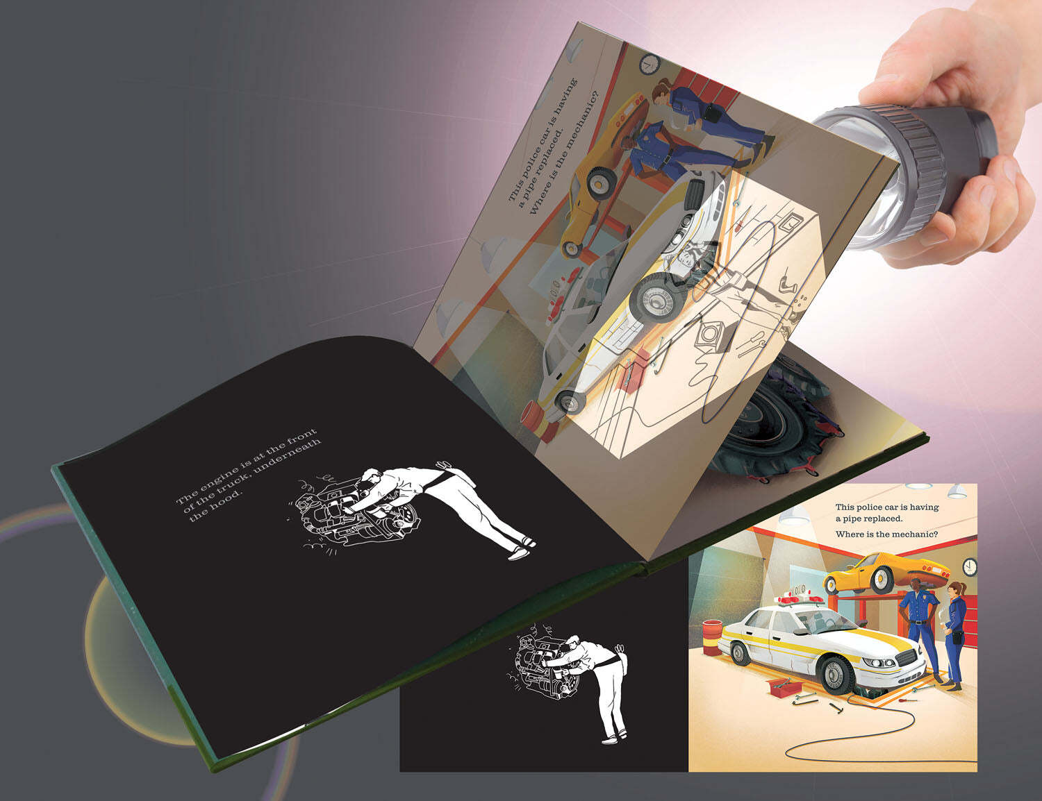 At The Garage A Shine-A-Light Book