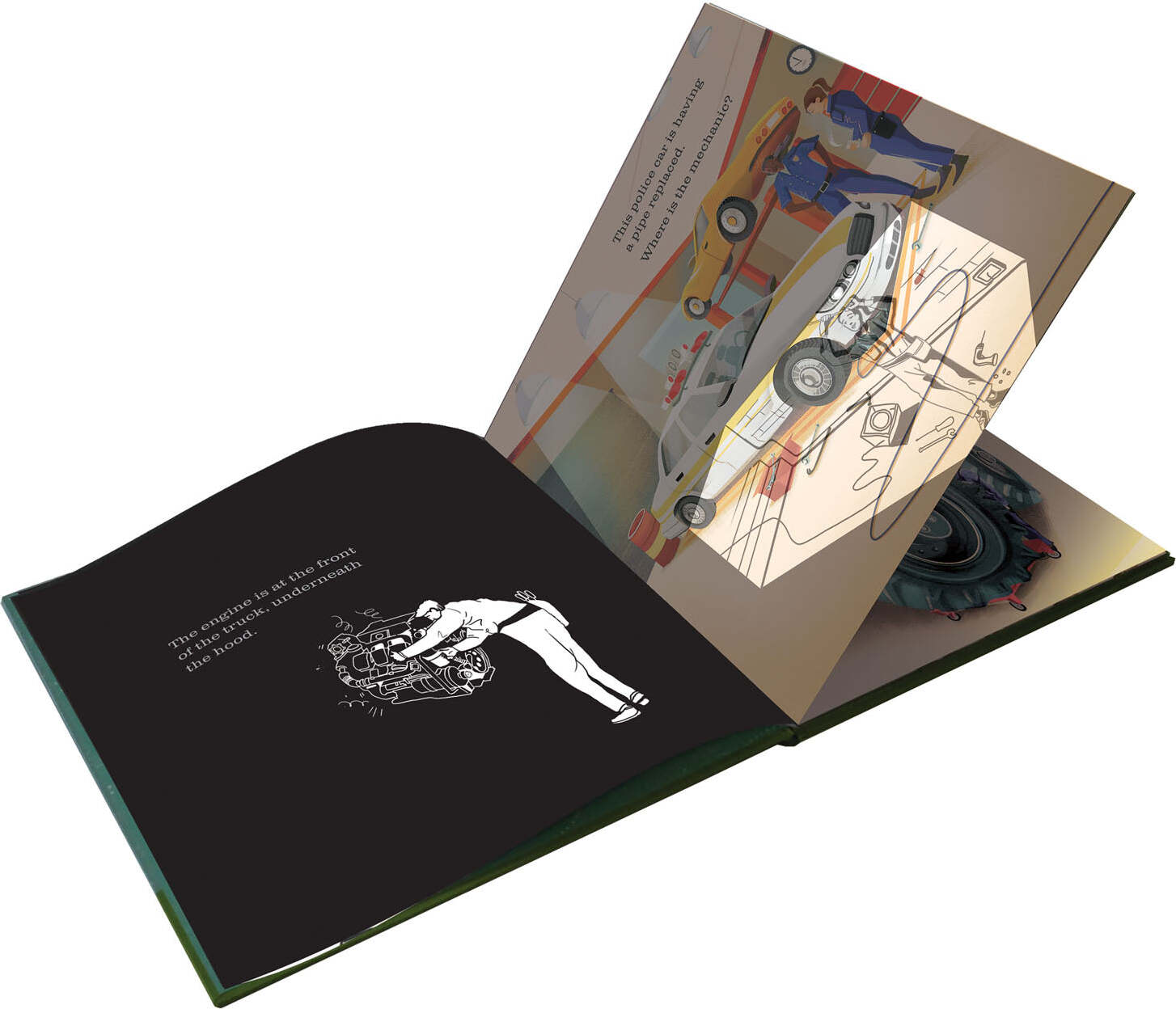 At The Garage A Shine-A-Light Book