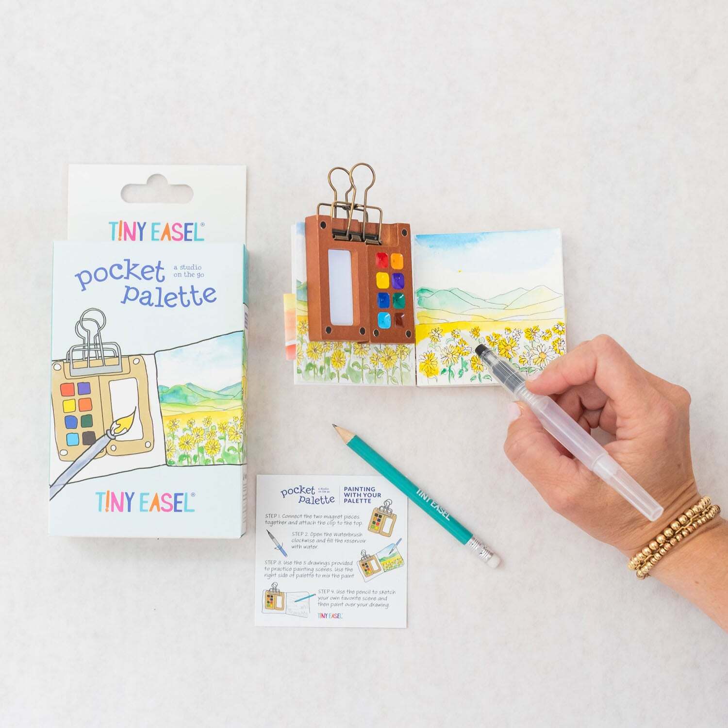 Tiny Easel Pocket Palette A Studio on the Go