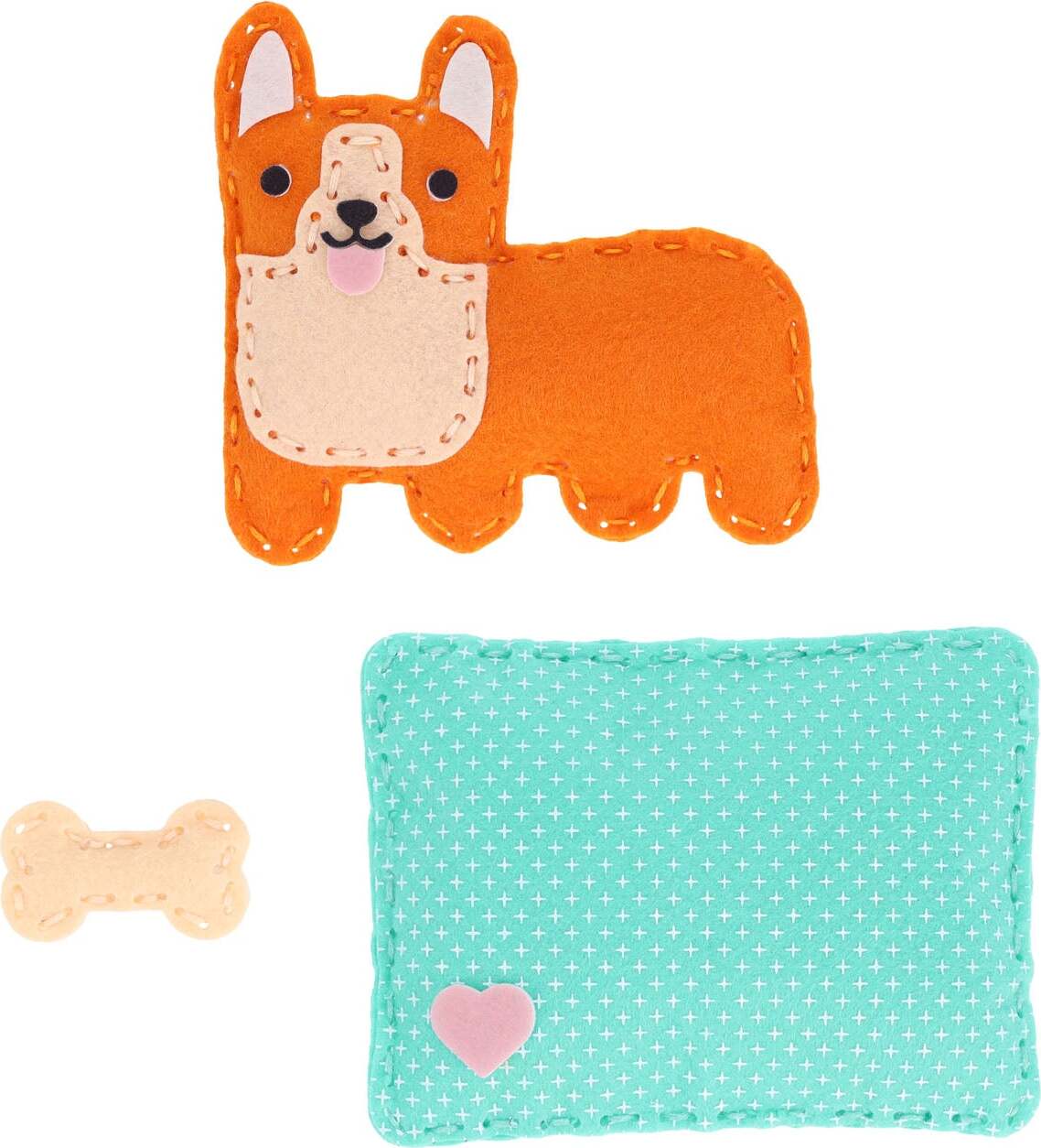 Petit Collage Mini Craft Kit: Pocket Corgi