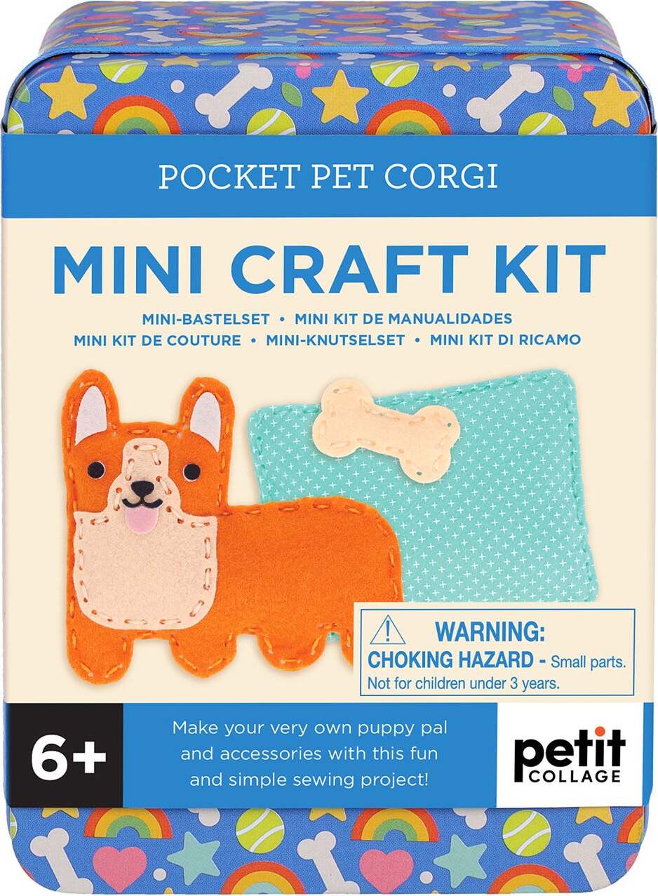 Petit Collage Mini Craft Kit: Pocket Corgi