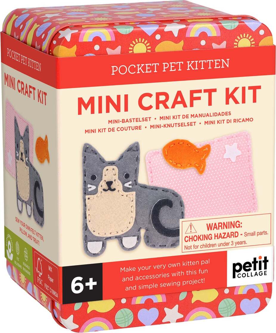 Petit Collage Mini Craft Kit: Pocket Kitten