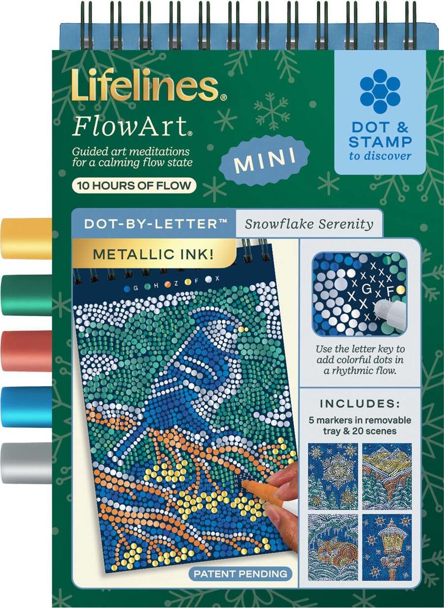 Lifelines FlowArt Mini Dot-By-Letter Metallic Ink - Winter Collection