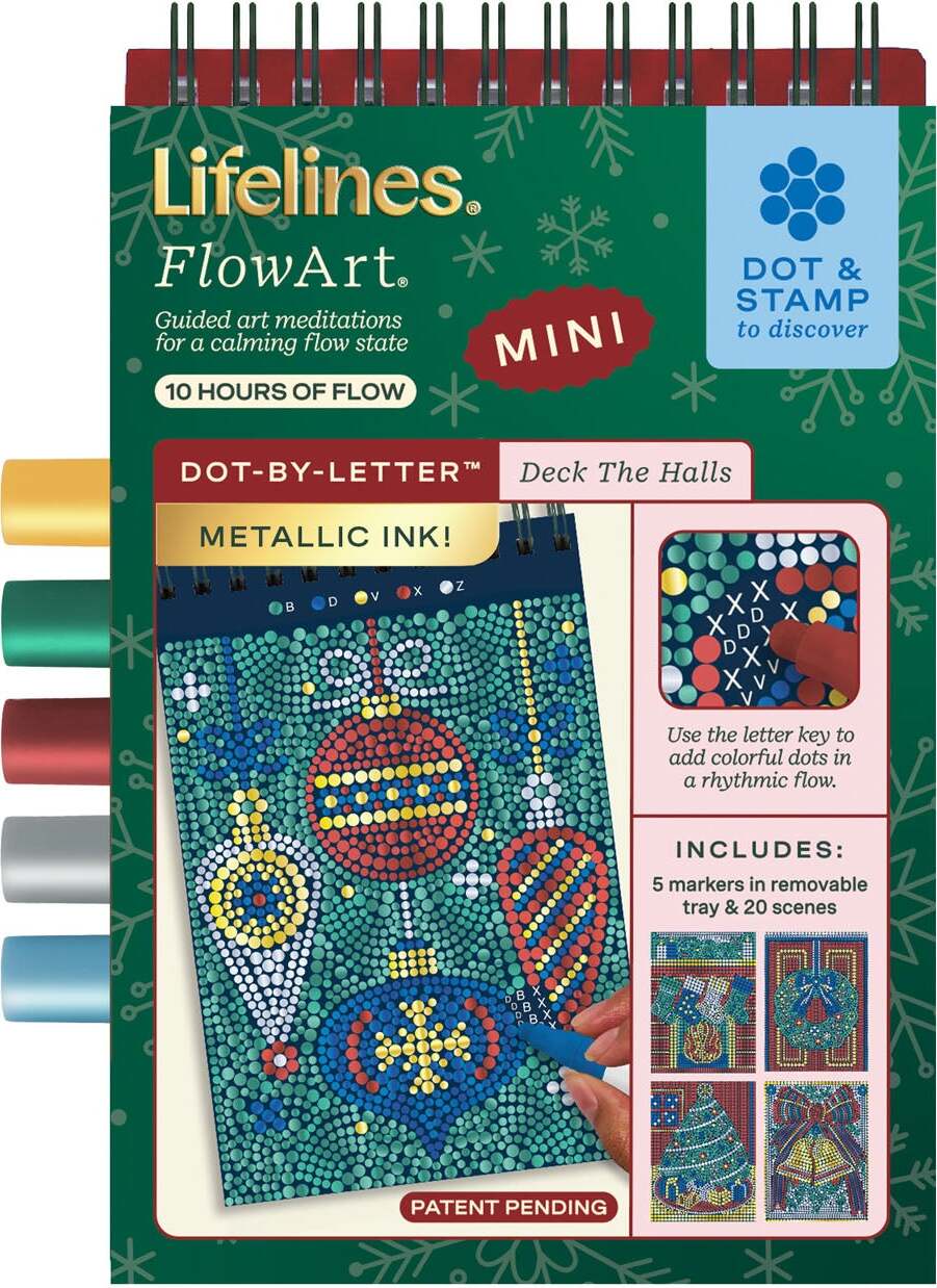 Lifelines FlowArt Mini Dot-By-Letter Metallic Ink - Winter Collection