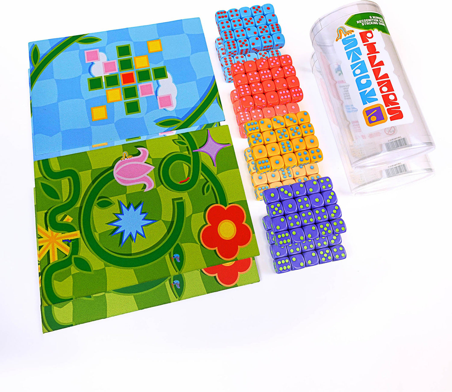 Stack-a-pillars: Dice Stacking Game