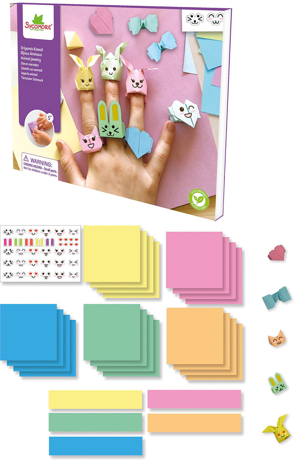 Sycomore Kawaii Origami Animal Jewelry