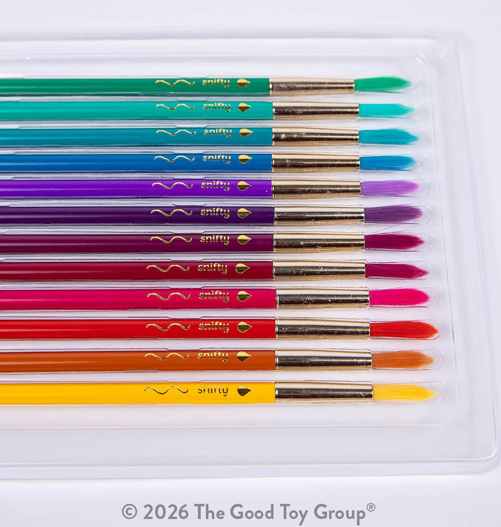 Color Brush Watercolor Pencil & Paintbrush in One Jewel Tones - Set of 12