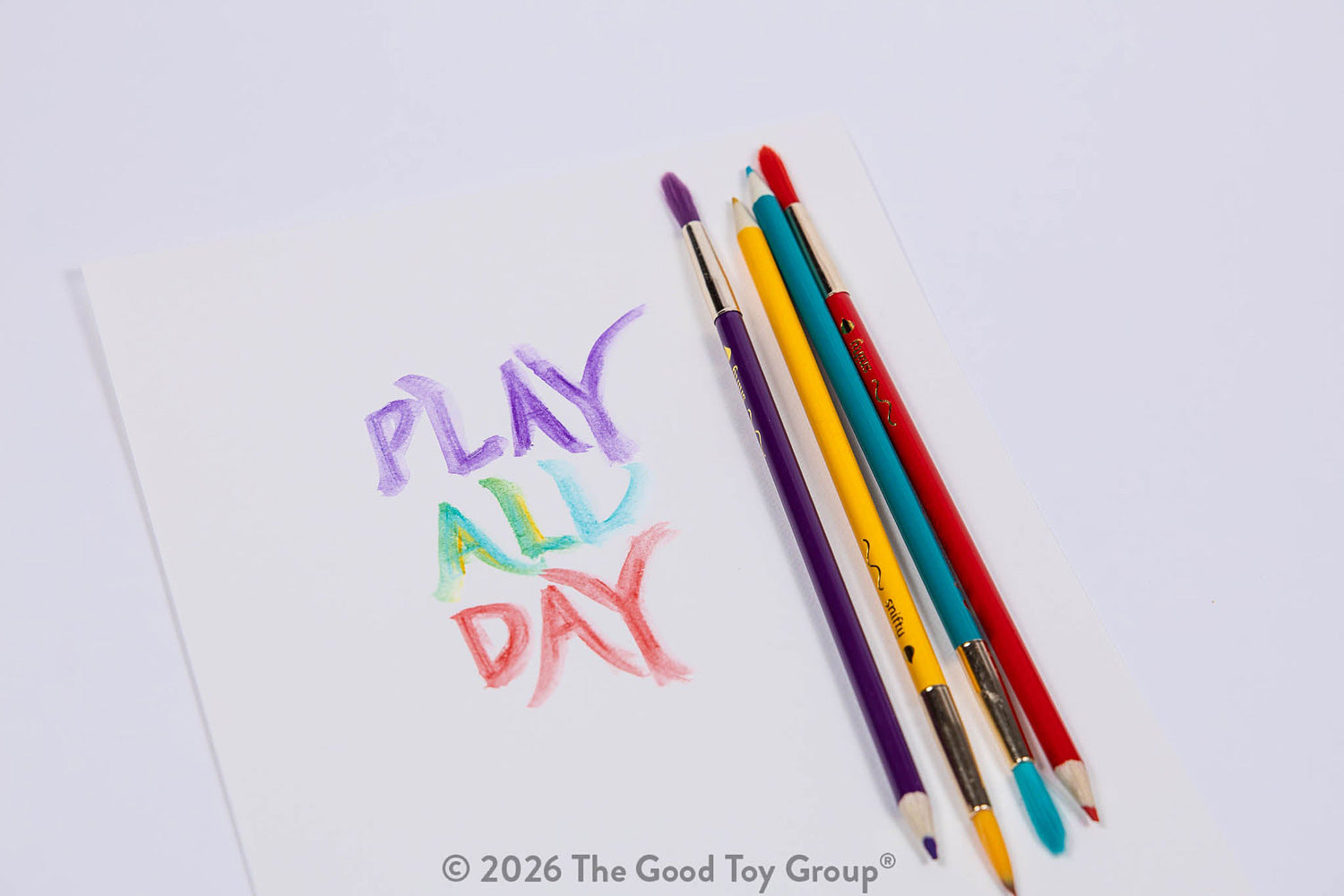 Color Brush Watercolor Pencil & Paintbrush in One Jewel Tones - Set of 12