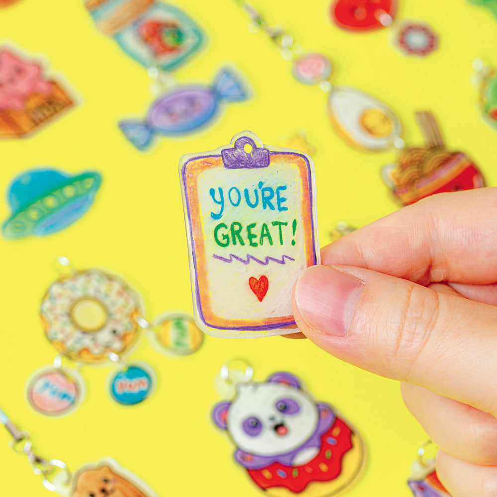 KLUTZ Color & Shrink Charms: Kawaii Style