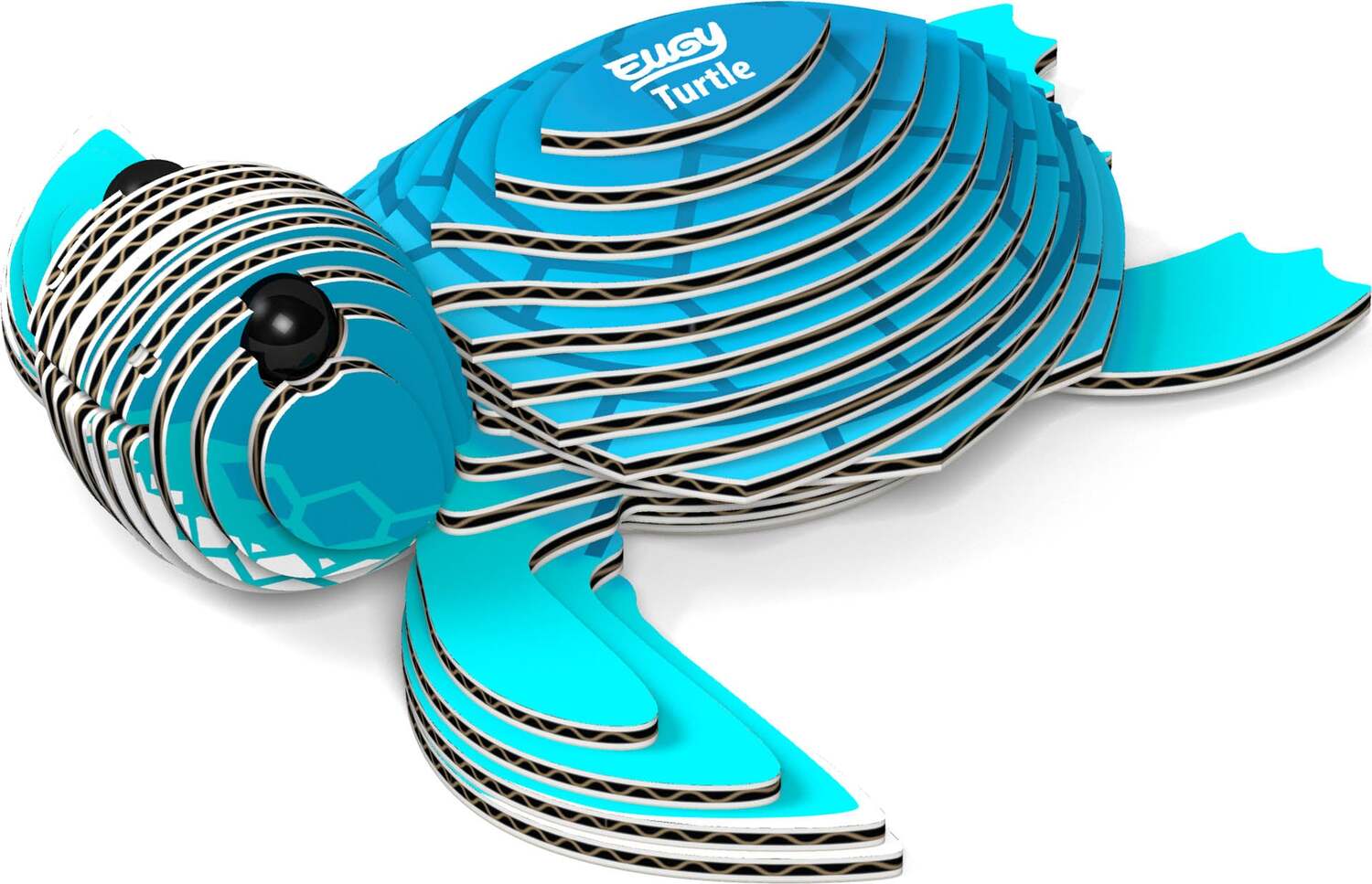 Eugy Sea Turtle 3D Cardboard Model Kit