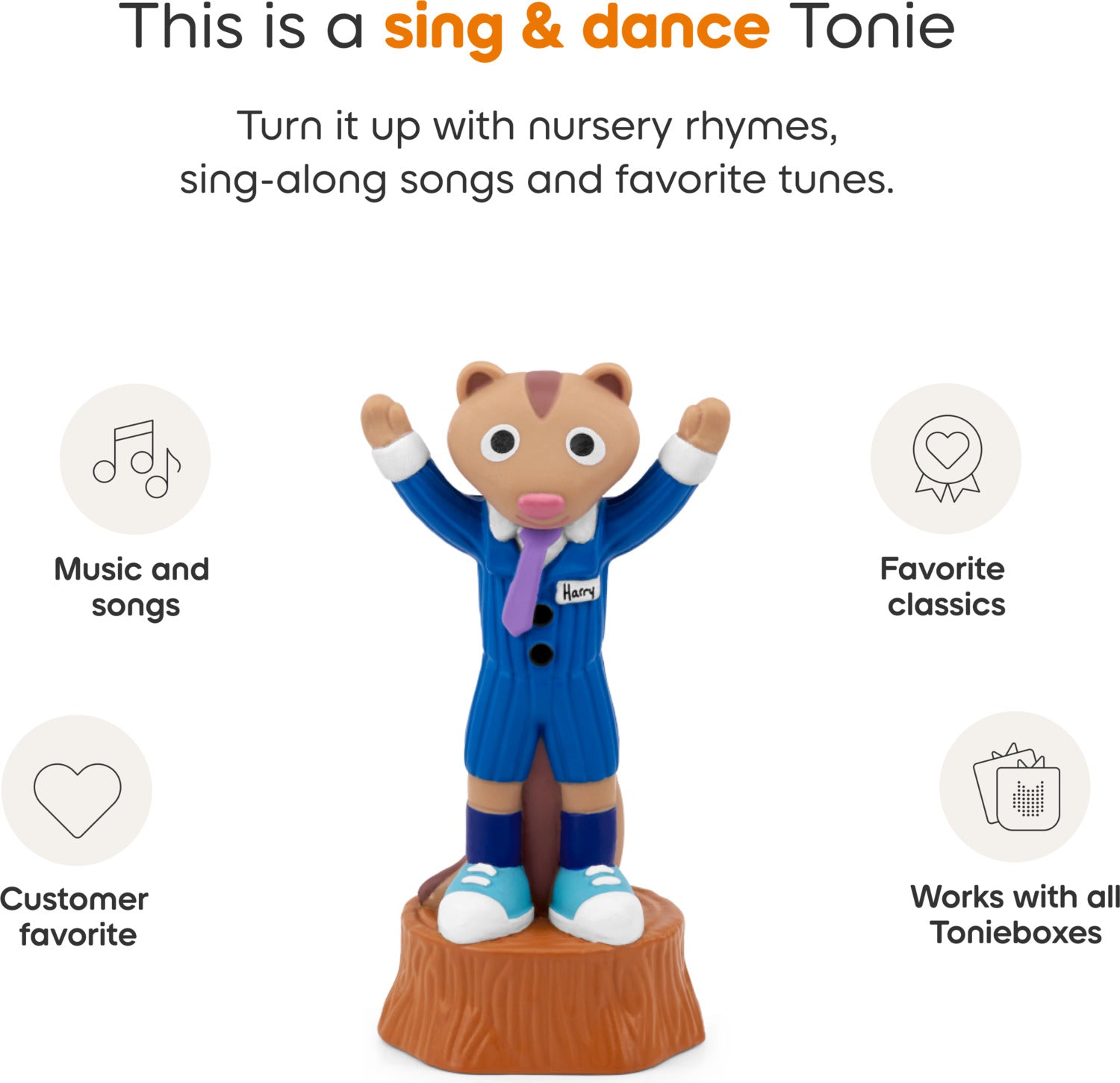 The Laurie Berkner Band: Harry the Chipmunk's Treasure Hunt Tonie