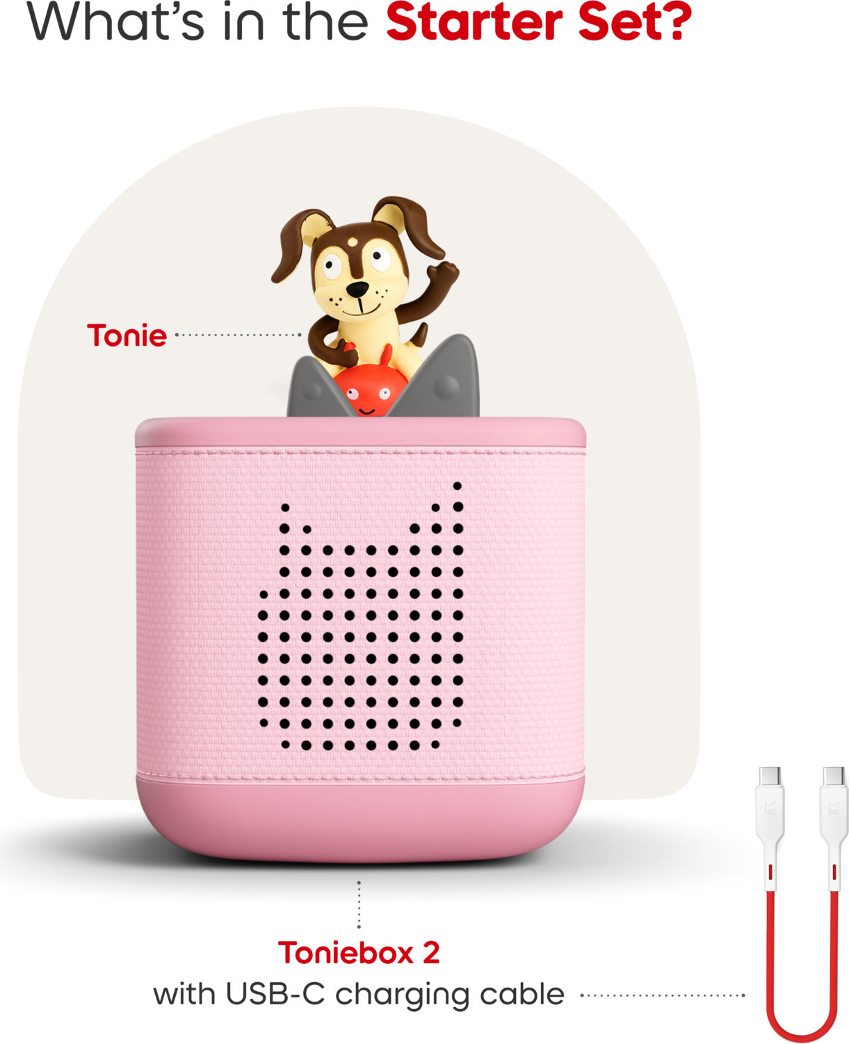 Playtime Puppy Toniebox 2 Starter Set - Cloud Pink