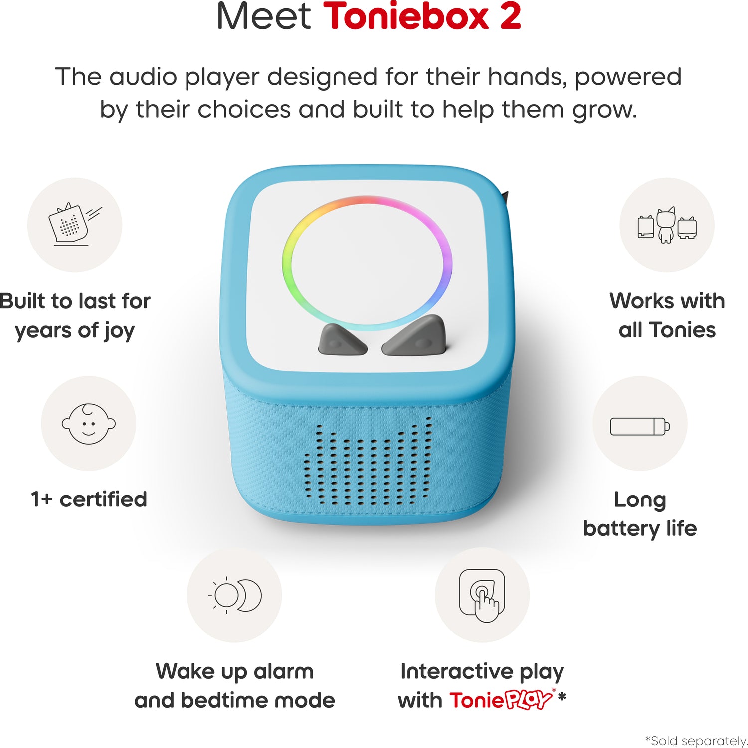 Playtime Puppy Toniebox 2 Starter Set - Sky Blue