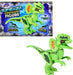 Dilophosaurus Roaring Dinosaur Block Figure