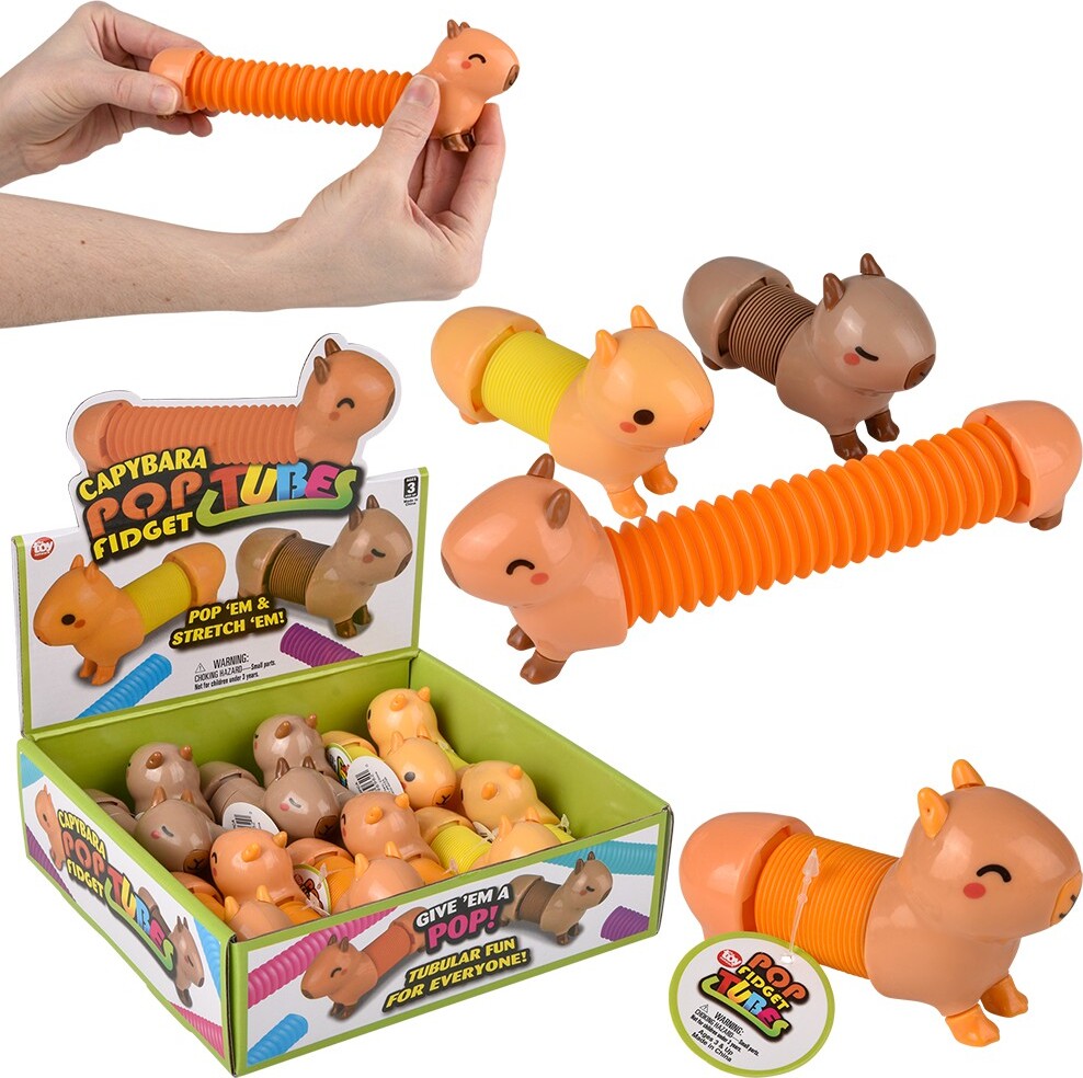 7.5" Capybara Fidget Pop Tube (assorted)