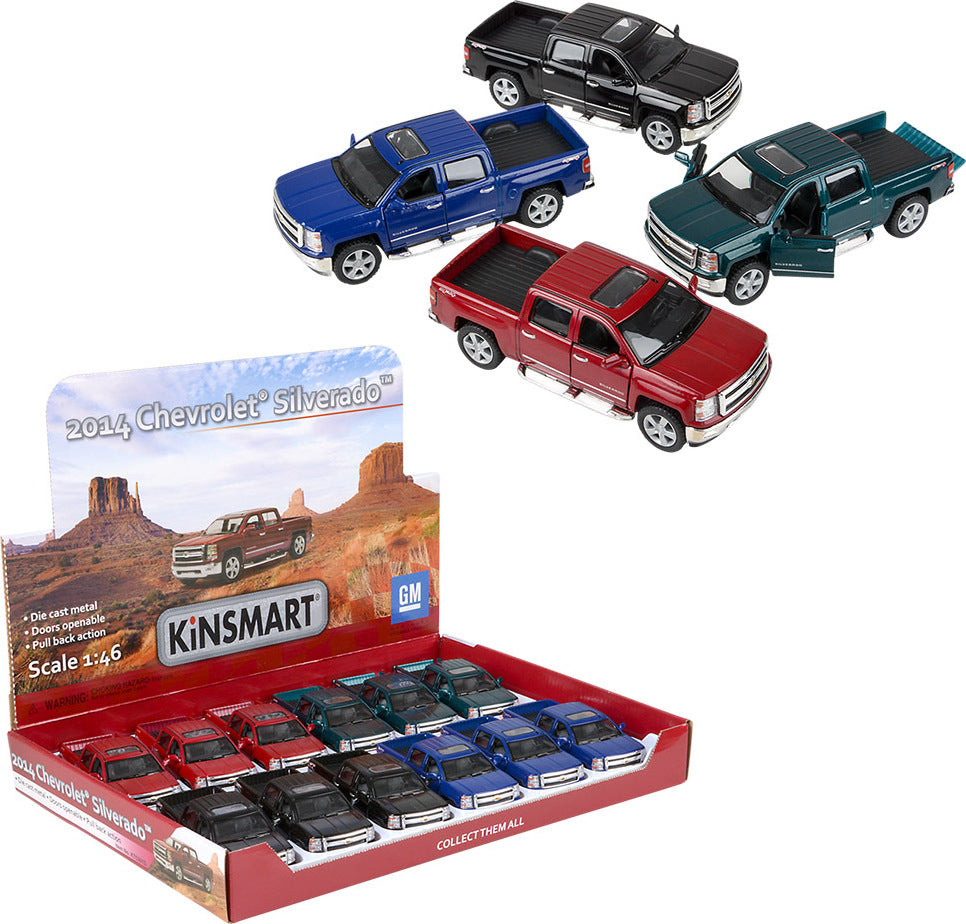 5" Die-cast Pull Back 2014 Chevy Silverado