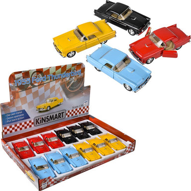 5" Diecast Pull Back 1955 Ford Thunderbird (assorted)