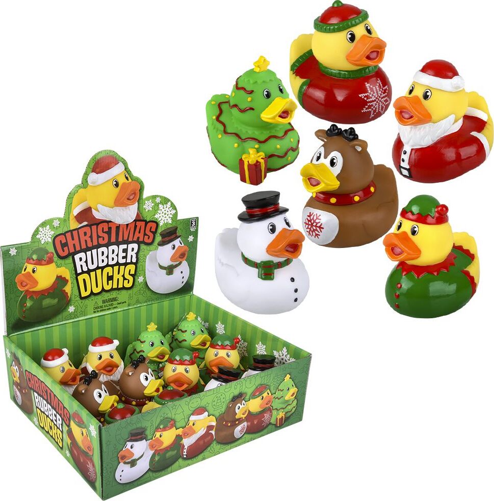 Christmas Rubber Duckies 3.5" (assortment - sold individually)