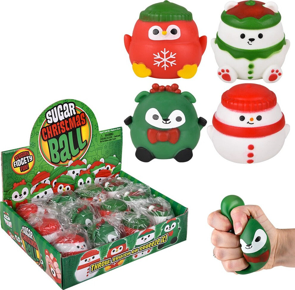 2.4" Christmas Squeezy Sugar Ball