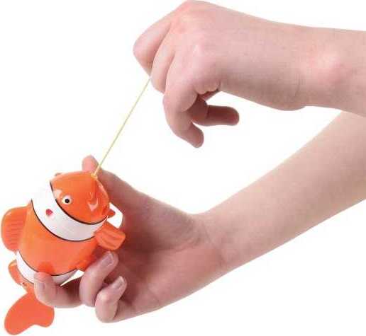 Pull String Clown Fish Bath Toy