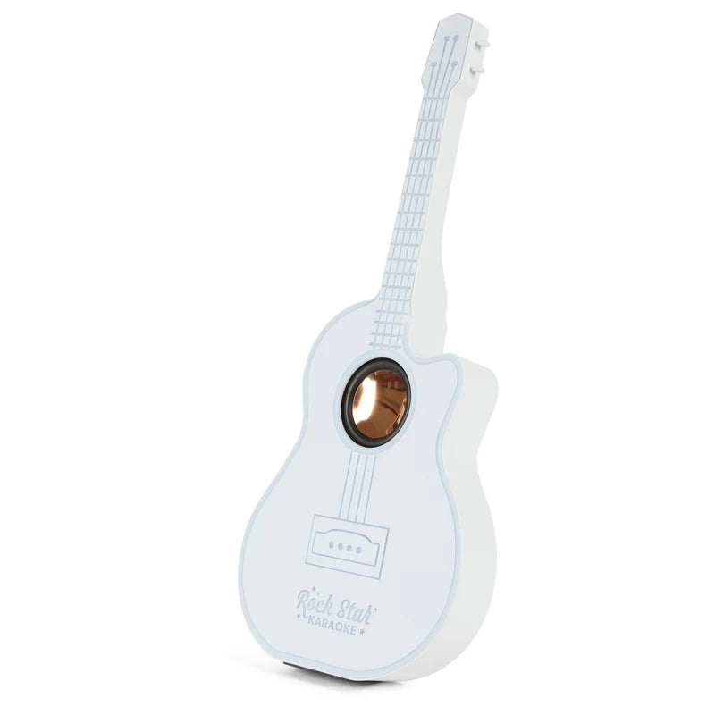 Rock Star Guitar & Microphone Karaoke Set White