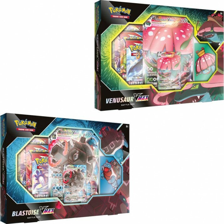Pokemon Venusaur-Blastoise VMAX Battle Box