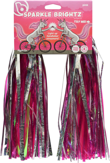 Sparklebrightz Pink Led Handlebar Streamers