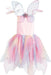 Rainbow Fairy Dress & Wings (Size 5-6)
