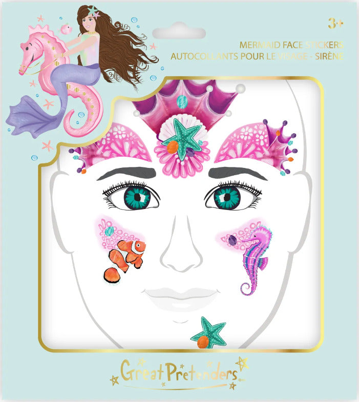 Mermaid Face Stickers