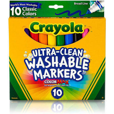 10 Ct Ultra-Clean Washable Classic, Broad Line Markers