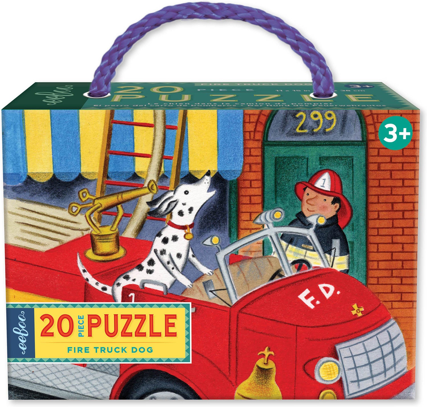 Fire Truck Dog 20 Piece Puzzle