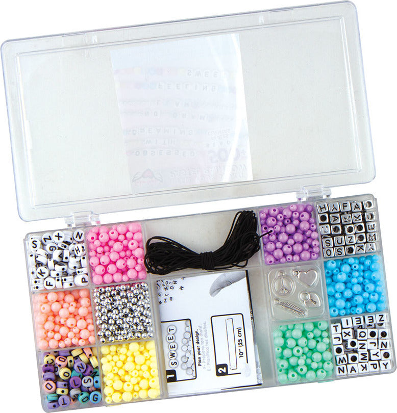 Tell Your Story Pastel Alphabet Bead Case - Small