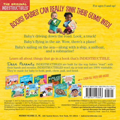 Indestructibles: Things That Go!: Chew Proof · Rip Proof · Nontoxic · 100% Washable (Book for Babies, Newborn Books, Vehicle Books, Safe to Chew)