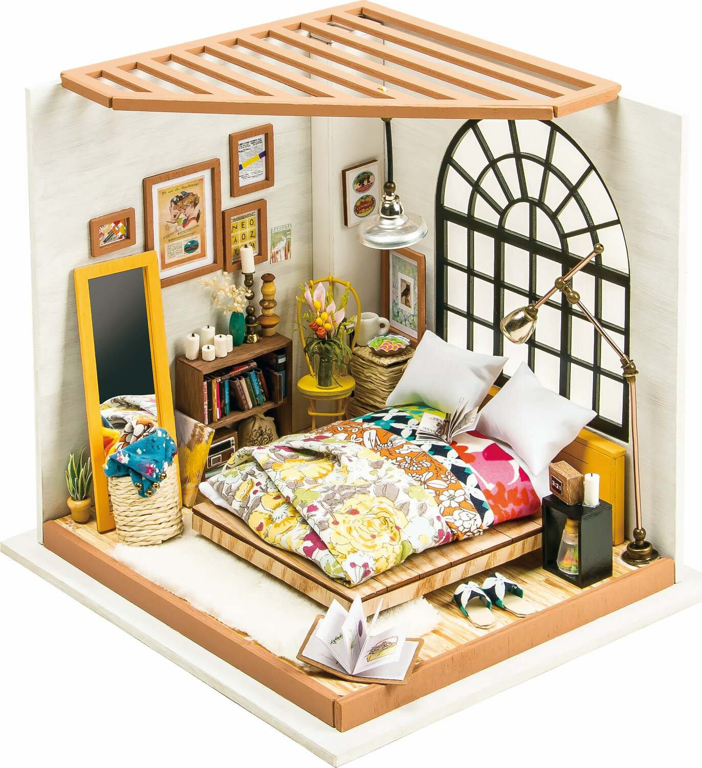 DIY Dollhouse Miniature House Kit - Alice's Dreamy Bedroom