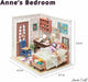 DIY Dollhouse Miniature House Kit - Anne's Bedroom