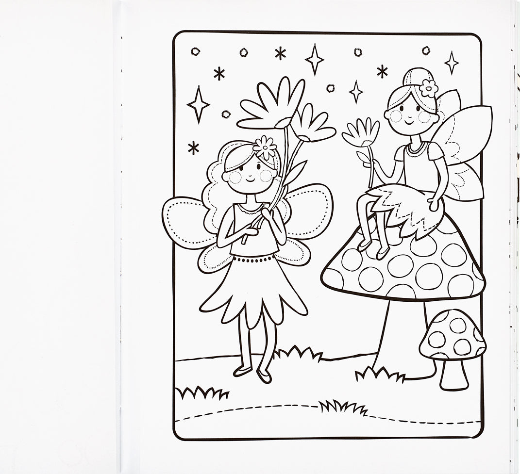 Color-in' Book  Princess  Fairies