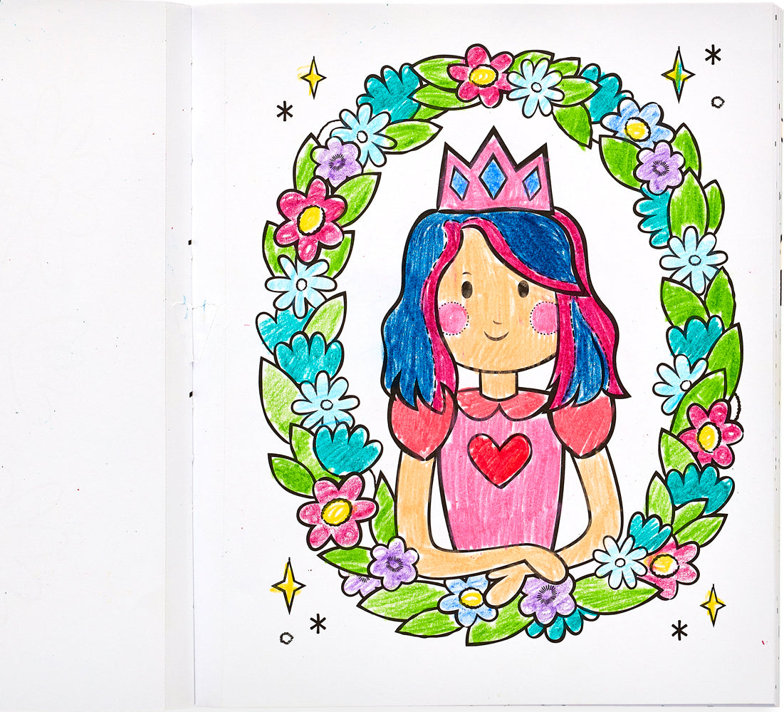 Color-in' Book  Princess  Fairies