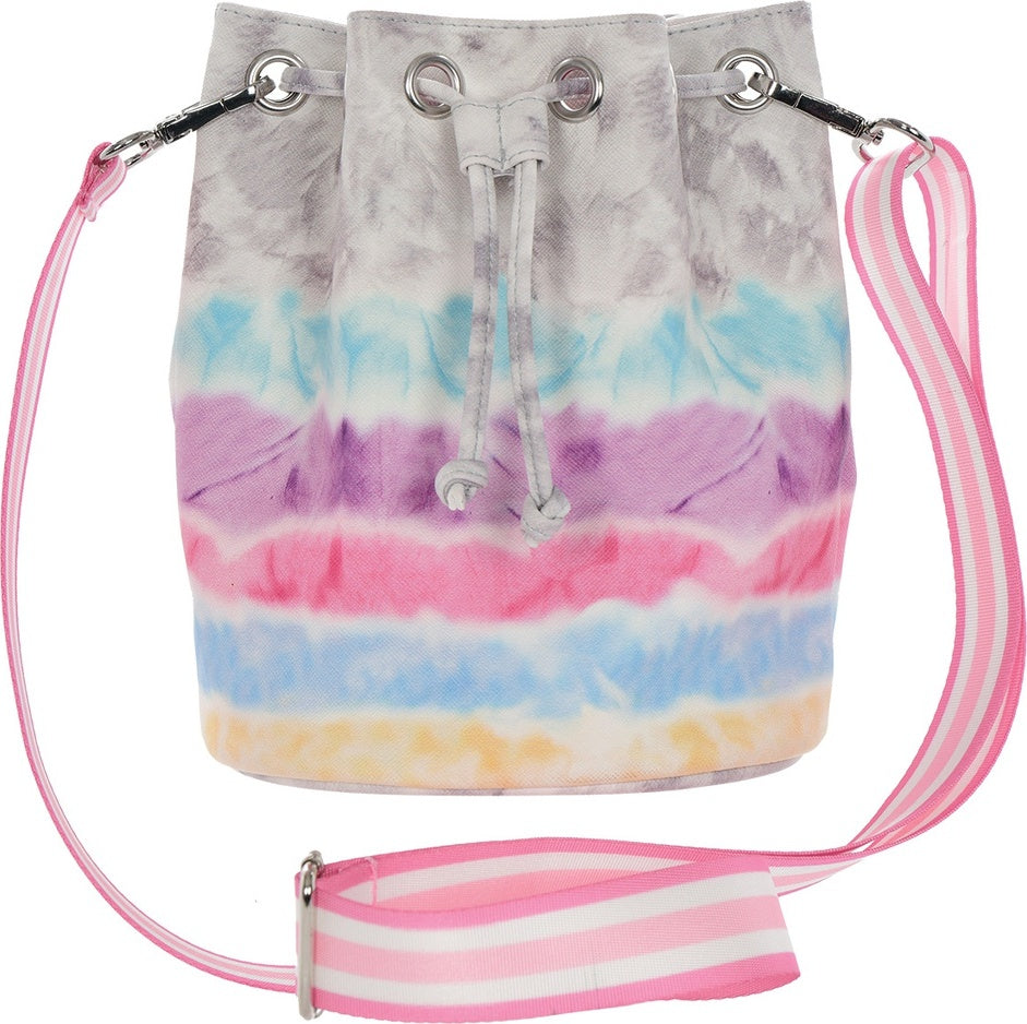 Silver Lining Faux Leather Bucket Bag