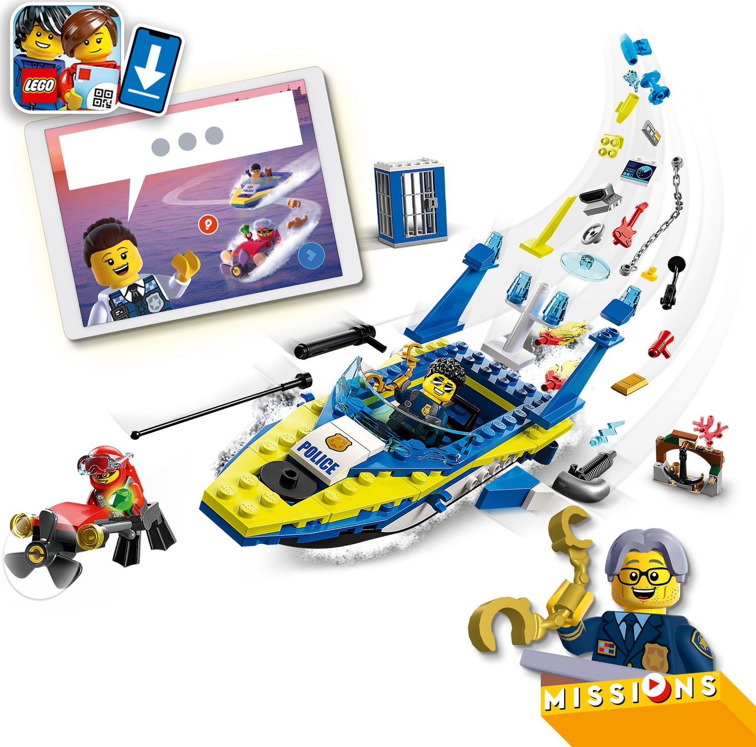 LEGO® City Water Police Detective Missions Set
