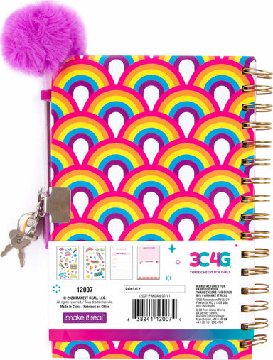 Rainbow Bright Locking Activity Journal