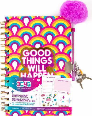 Rainbow Bright Locking Activity Journal