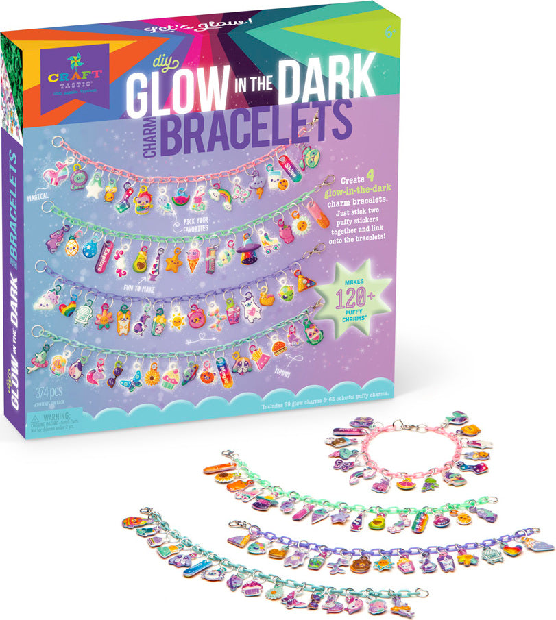 Craft-Tastic® Glow-In-The-Dark Charm Bracelets